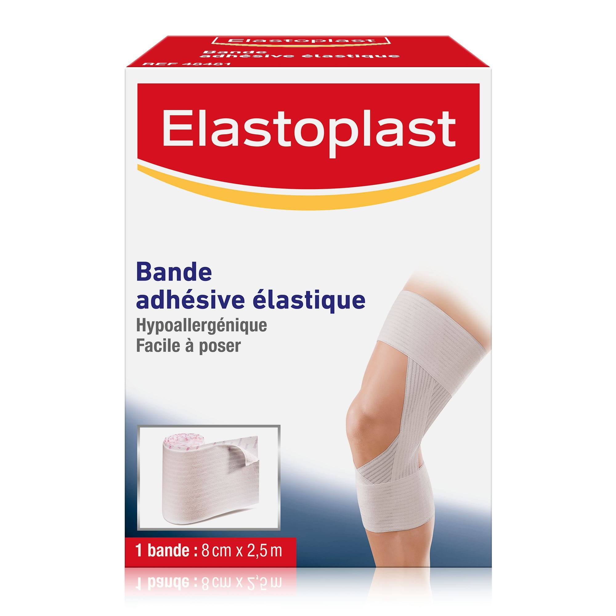 Bande adhésive élastique 8 cm Genou Elastoplast